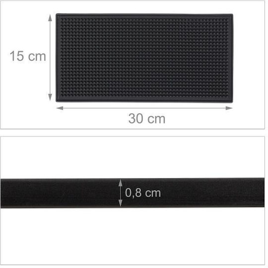 Relaxdays Bar Mat cu Dimensiuni 30x15cm