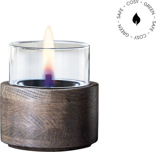 Tenderflame Desktop Bioethanol Fireplace Indoor Outdoor Brown 12x12.5cm