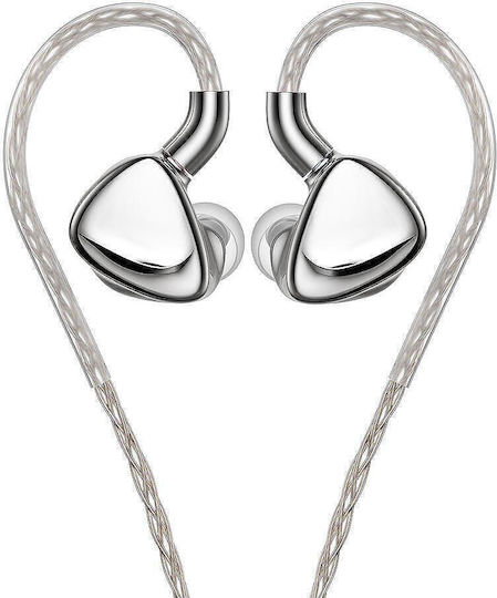 Ακουστικά Ψείρες In Ear Ασημί FX17