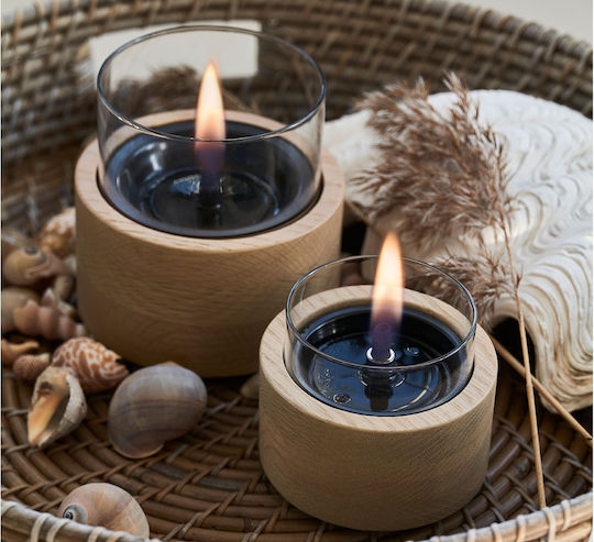 Tenderflame Desktop Bioethanol Fireplace Indoor Outdoor Beige 12x12.5cm