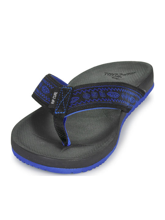 Open Toe Ανδρικά Flip Flops Μαύρα