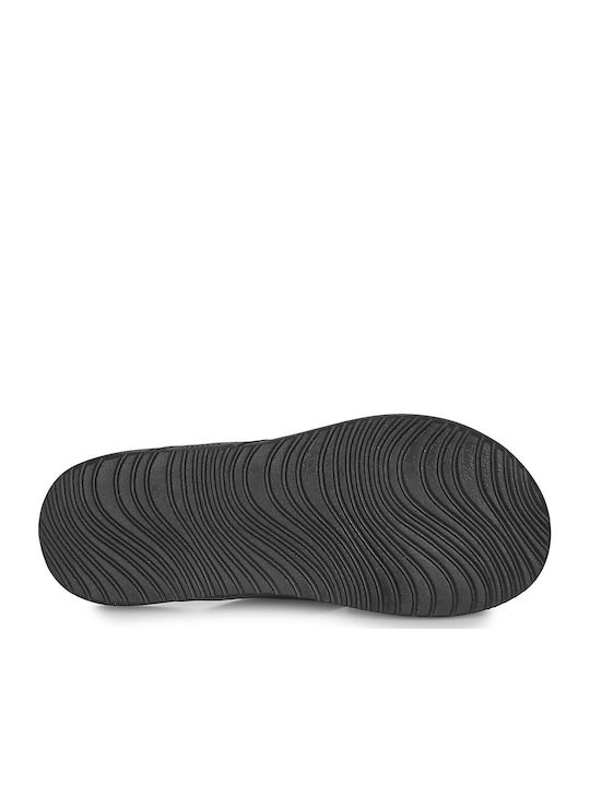 Open Toe Men's Flip Flops Black