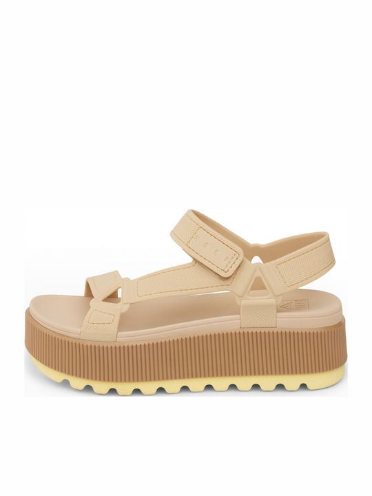 Women's Platform Shoes Beige