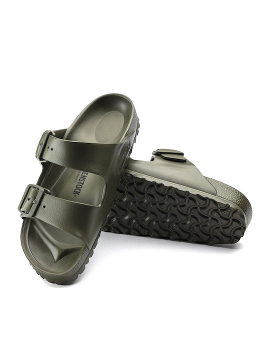 Arizona Eva Narrow Flip Flops in Sandal Style in Khaki Colour
