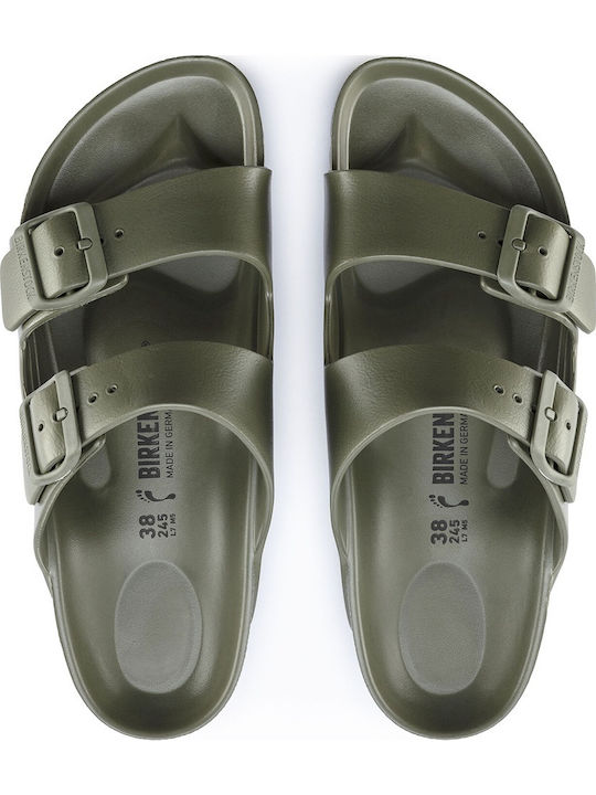 Arizona Eva Narrow Flip Flops in Sandal Style in Khaki Colour