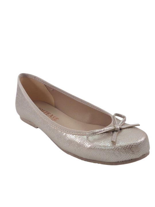 Damen Ballerinas in Silber Farbe