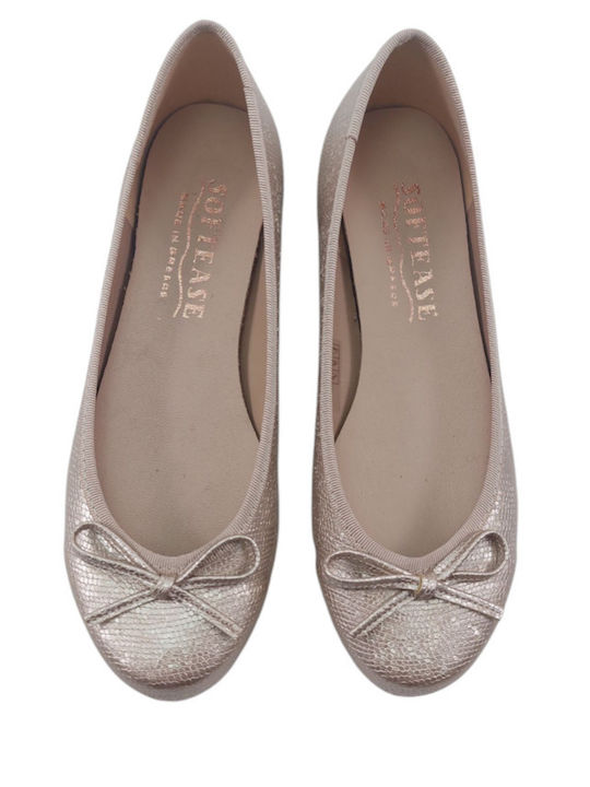 Damen Ballerinas in Silber Farbe