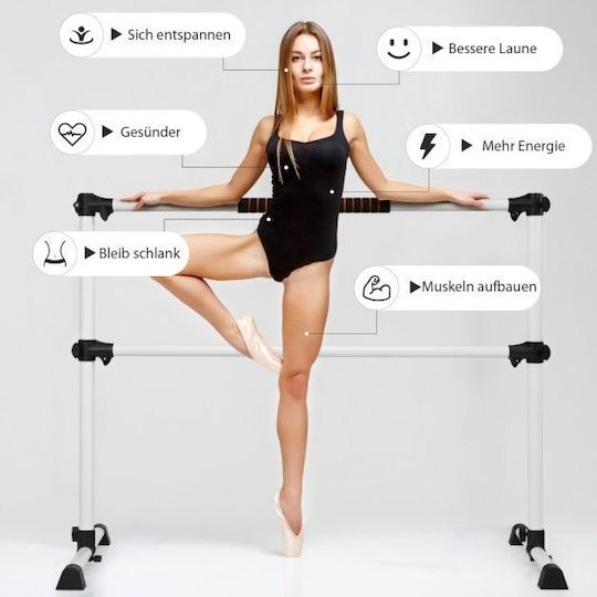 Adjustable Ballet Barre 123 X 71 X 119cm Costway Sp37449sv