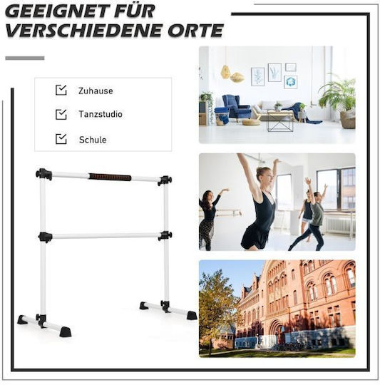 Adjustable Ballet Barre 123 X 71 X 119cm Costway Sp37449sv