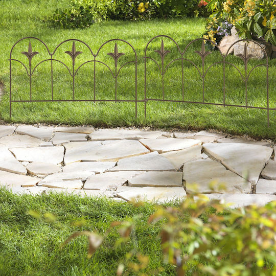 Set 4 Decorative Garden Panels Relaxdays Dimensions 28 x 38.5 x 1.5 cm Bronze