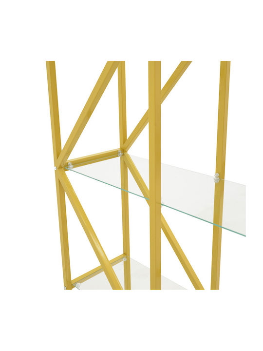 Bibliotecă Aylan Golden 100x30x200cm