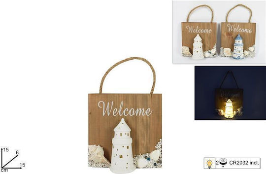 Decorative Frame Lighthouse Light Brown