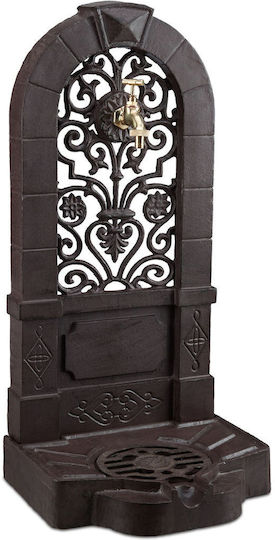 Ghiveci de Grădină cu Design Antic din Aluminiu Maro 74 X 35.5 X 30 Cm