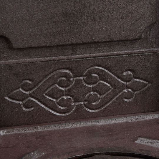 Ghiveci de Grădină cu Design Antic din Aluminiu Maro 74 X 35.5 X 30 Cm