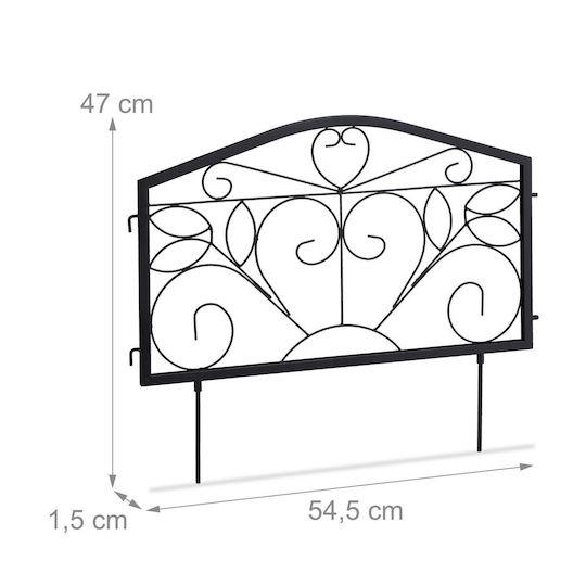 Țepușe Decorative pentru Grădină, 4 Bucăți, Stil Antic, 47 x 225 x 1,5 cm B