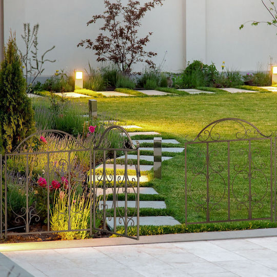 Gard Garden Decorativ 3 Piese Din Metal 98 X 190.5 X 2.5 Cm Bronz