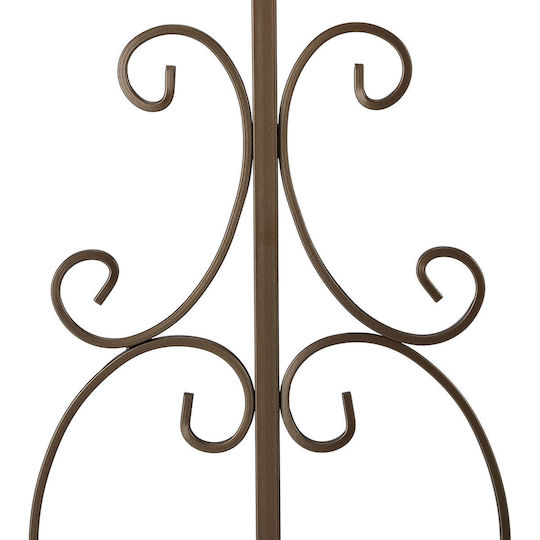 Gard Gard Decorativ din Oțel 3 Bucăți 98.5 X 185 X 2.5 Cm Bronz