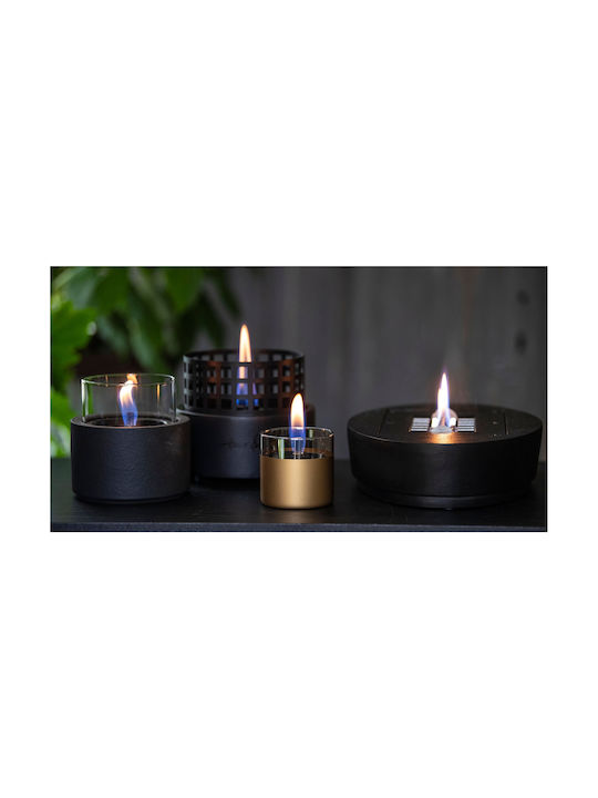 Tenderflame Felinar Sticlă De masă Negru 13x17.5buc 1buc
