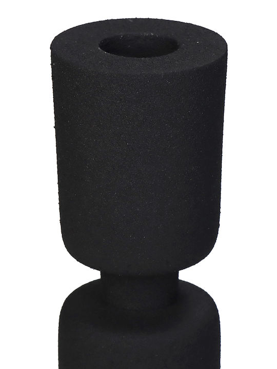 Kersten Candle Holder Metal in Black Color 6x6x22cm 1pcs