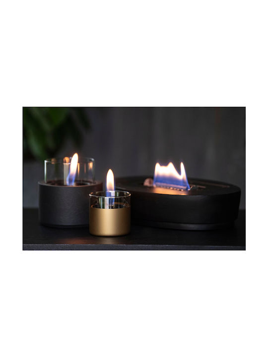 Tenderflame Felinar Sticlă De masă Negru 13x17.5buc 1buc