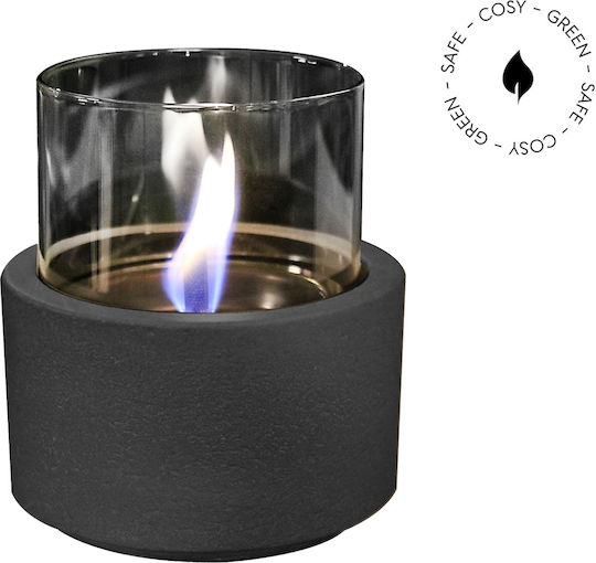 Tenderflame Laterne Glas Schwarz 13x17.5cm 1Stück