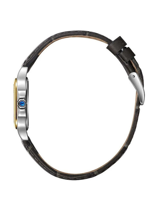 Lee Cooper Women's Watch with Black Leather Strap