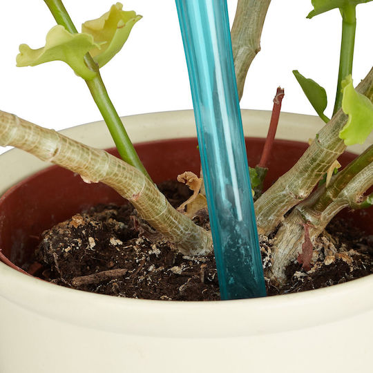 Set 4 Plant Watering Distributors Light Blue 8 Cm Each Relaxdays