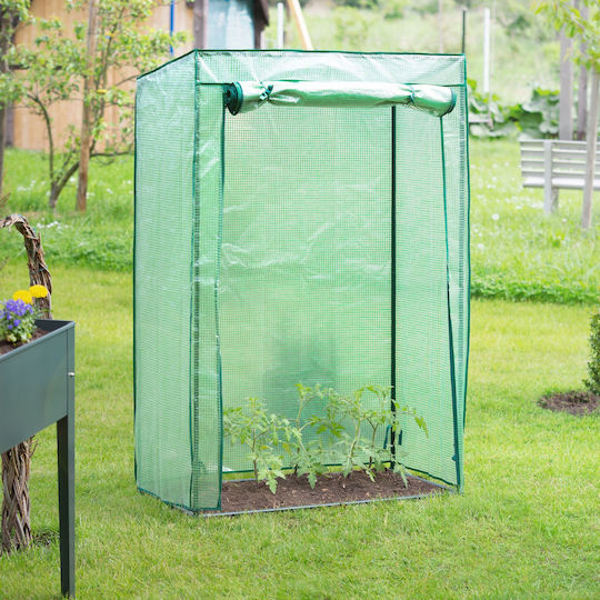 Plasă de Grădină pentru Balcon Dimensiuni 150 X 100 X 50 Cm Verde Transparent Relaxdays