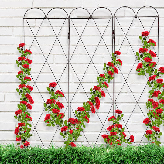 Spalier pentru plante cățărătoare din oțel Relaxdays Dimensiuni 162,5 X 109 cm