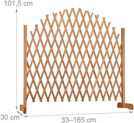 Expandable Trellis Climbing Plants Fir Wood 101.5 X 30 Cm