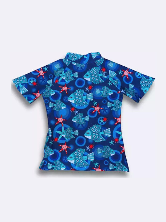 Crool Παιδικό Μαγιό Μπλούζα Blue