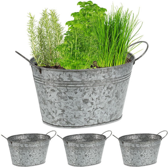 Set 4 Ghivece Decorative Cu Mânere 15.5 X 29 X 17.5 Cm Set 4 Ghivece Decorative Cu Mânere 15.5 X 29 X 17.5 Cm