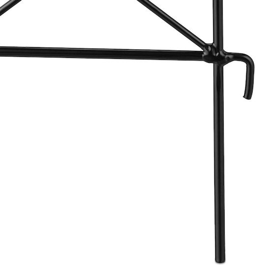Set 4 Borduri Decorative Metalice pentru Grădină Flori 40 X 54.5 X 1 Cm Negru
