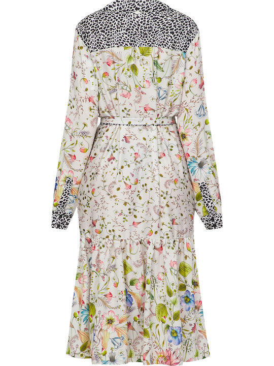 Summer Midi Shirt Dress Beige