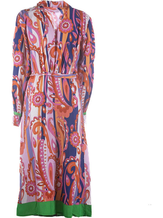 Rochie-Cămașă Midi Wrap-Around
