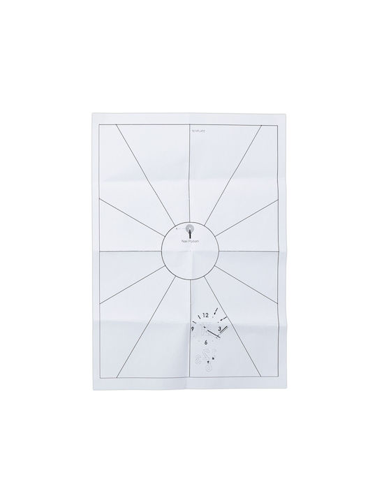 Decorative Wall Clock Diy Football 50 100 Cm 3d Effect Black White
