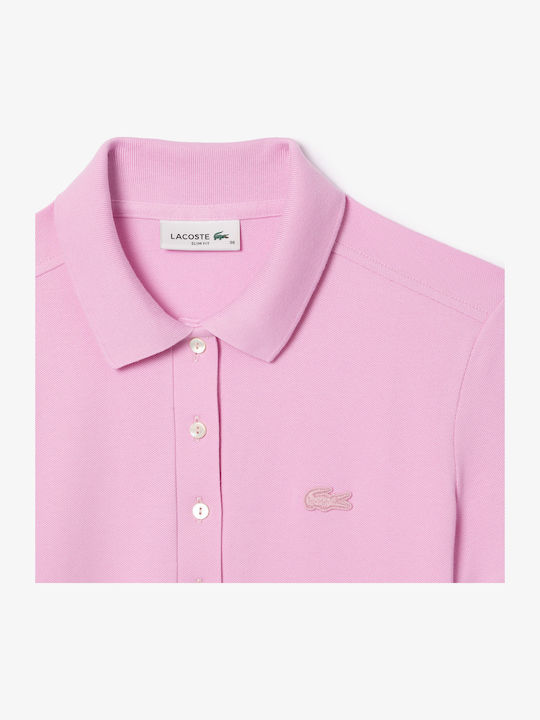 Sommer Mini Sportliches Damenkleid Kurzärmelig Rosa