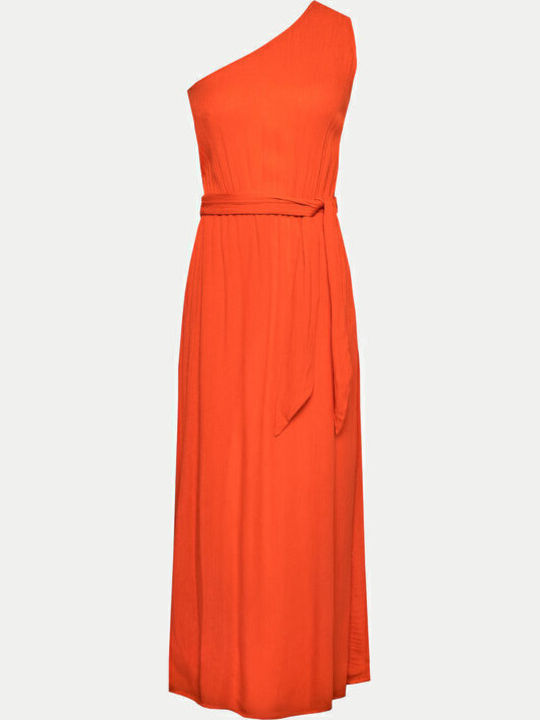 Too Funky Rochii De Vară Pentru Femei Maxi Rochie Portocalie