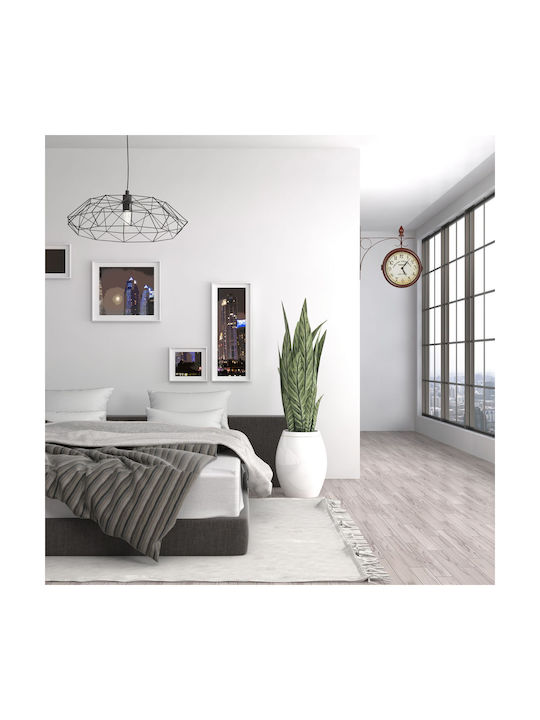 Vintage Wall Clock Double-sided 34 x 35 x 10 cm Brown