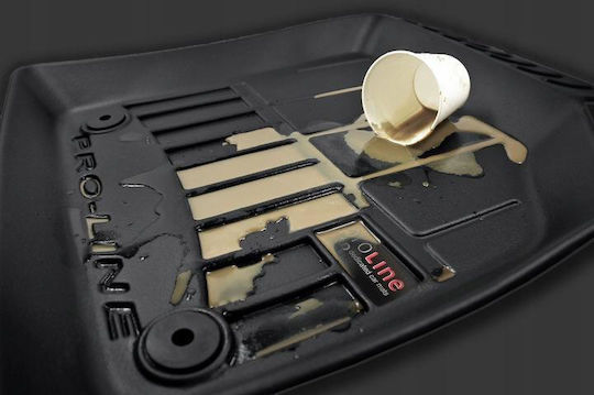 Frogum Set of Front and Rear Mats 4pcs Tray Type for Audi Q2 Black