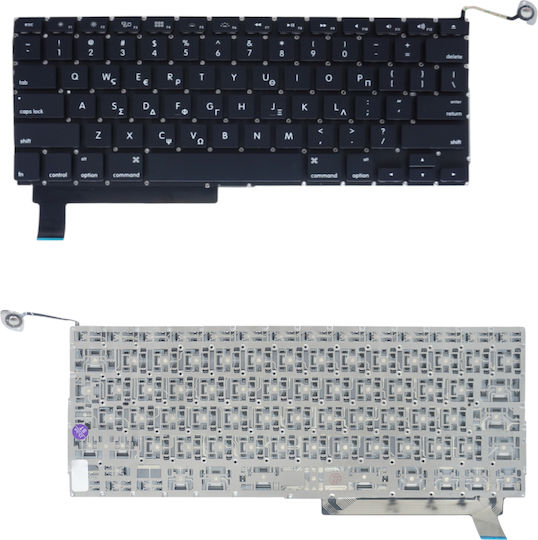 Πληκτρολόγιο Ελληνικό Greek Keyboard Apple Macbook Pro 15" A1286 Keyboard Mb470 Mb471 Mb985 Mb986 Mc026 Mc118 Mc371 Mc373 Mc721 Mc723 Md103 Md104 Md314 Md318 Gr Κωδ.40169gr2008