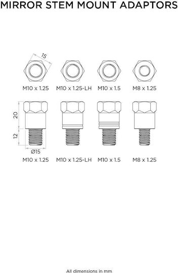 Quad Lock Адаптер за мотоциклет 1бр Черен