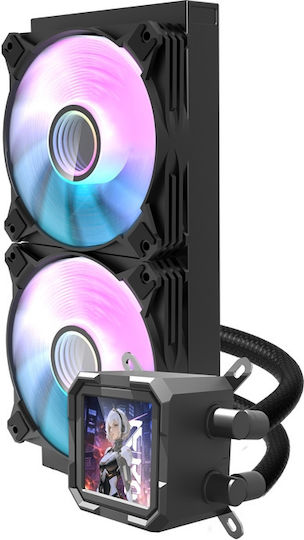 Darkflash DV240S Υδρόψυξη AIO CPU με 2 Ανεμιστήρες 120mm και ARGB Φωτισμό