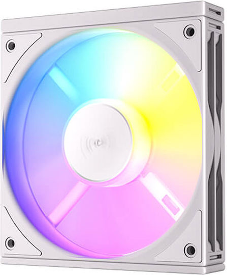 Antec Ventilator Pentru Carcasă C120R Lamă Inversată (1800rpm / 43.2cfm) cu Iluminare ARGB și Conexiune 3-Pin / 4-Pin PWM 3 Bucăți Albe