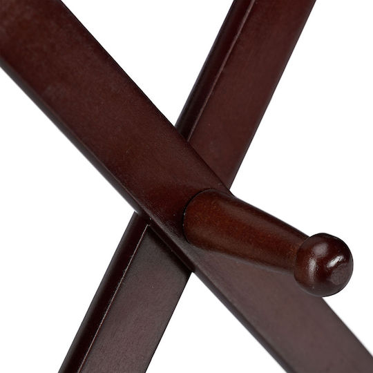 Folding Wall Coat Rack 10 Hooks Dimensions 32 X 10 Cm Dark Brown Relaxdays
