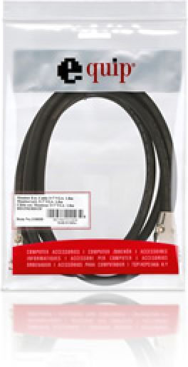 Equip Кабел VGA мъжки - VGA женски Черен 1.8м (118850)