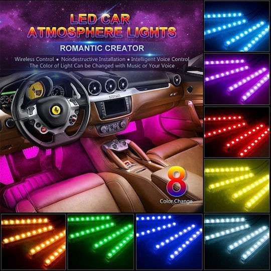 Rchang Вътрешна Декоративна Система за Осветление на Автомобил RGB