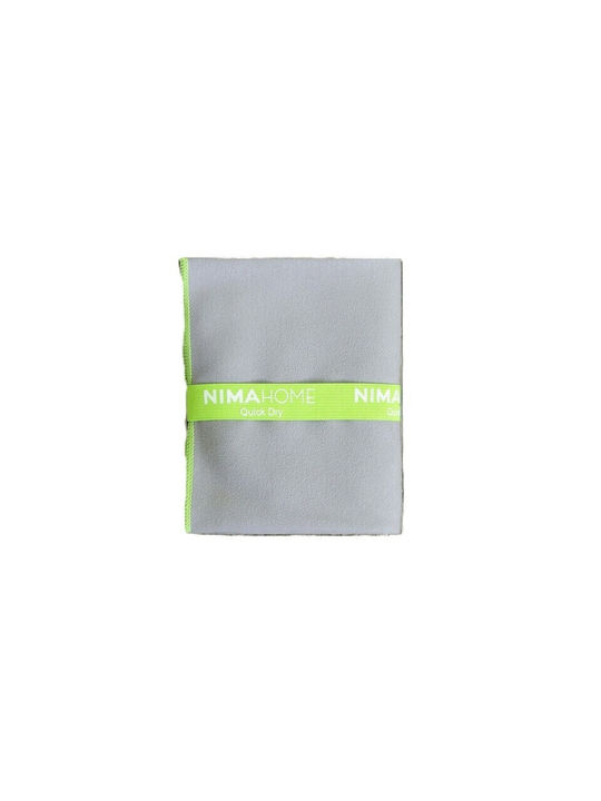 Nima Microfiber Silver Gym Towel 90x50cm
