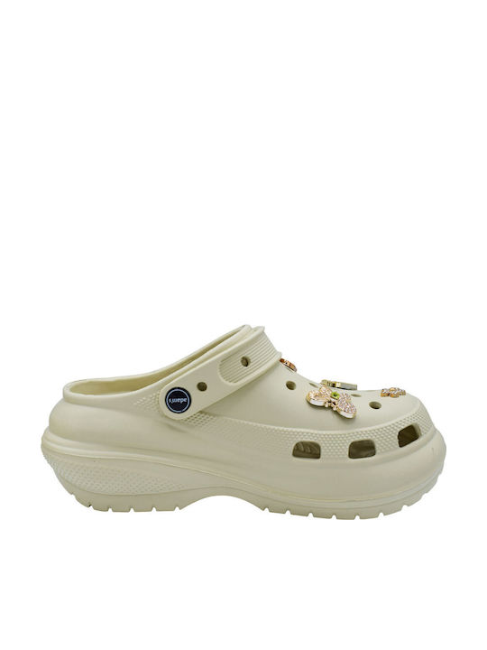 Adam's Shoes Women's Clogs Beige