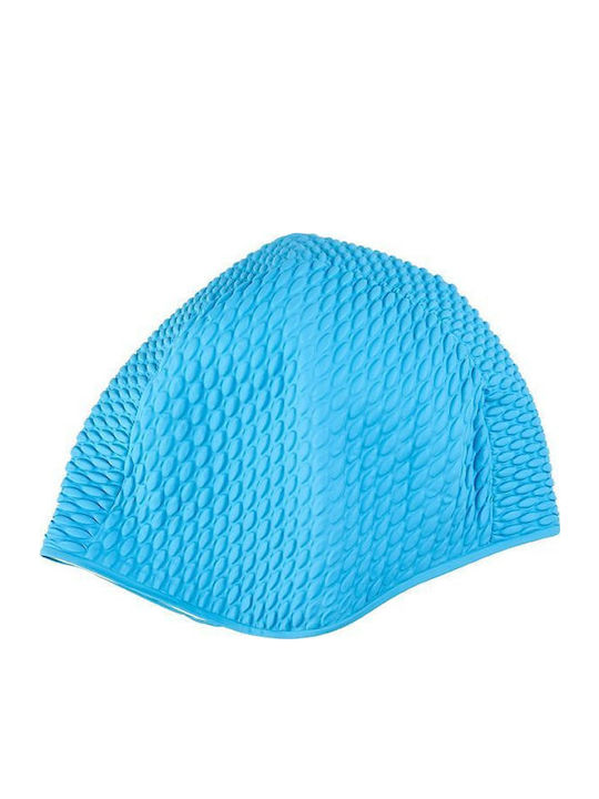 Mitsuko Swimming Cap For Adults Made Of Silicone Light Blue
